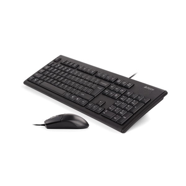 A4Tech KRS-8372 A-Shape USB Desktop Keyboard and Mouse Combo (Black)