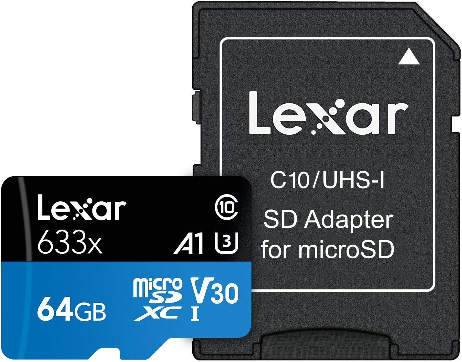 Lexar High-Performance 633x 64GB microSDHC/microSDXC UHS-I Blue Series (LMS0633064G-BNNNG)