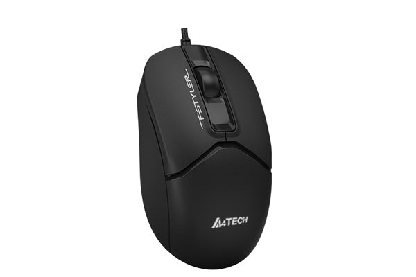 A4Tech FM12 1200 DPI Optical Wired Mouse Black