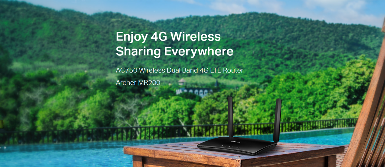 TP-Link Archer MR200 AC750 Wireless Dual Band 4G LTE Router