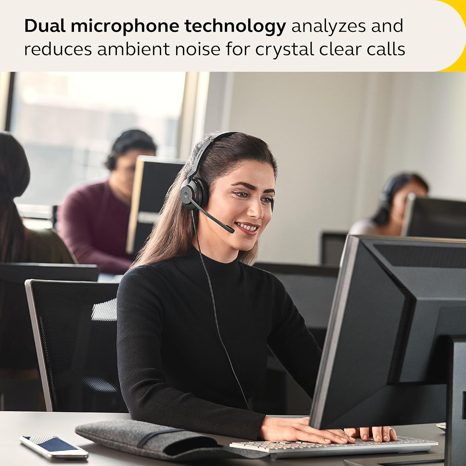 Jabra Evolve2 30 SE UC USB-C/A Stereo Wired Headsets Passive Noise Cancelling Headphones