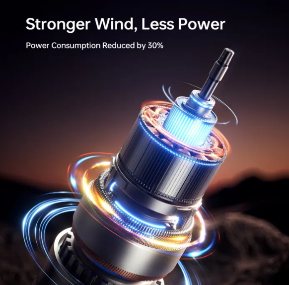 Jisulife Handheld Fan Ultra2 25-hour Long-lasting Strong Wind 9000mAh Rechargeable 5 in 1 Mini Fans 100 Speeds Flashlight Power bank Air Pump Outdoor Camping 18W Fast Charging