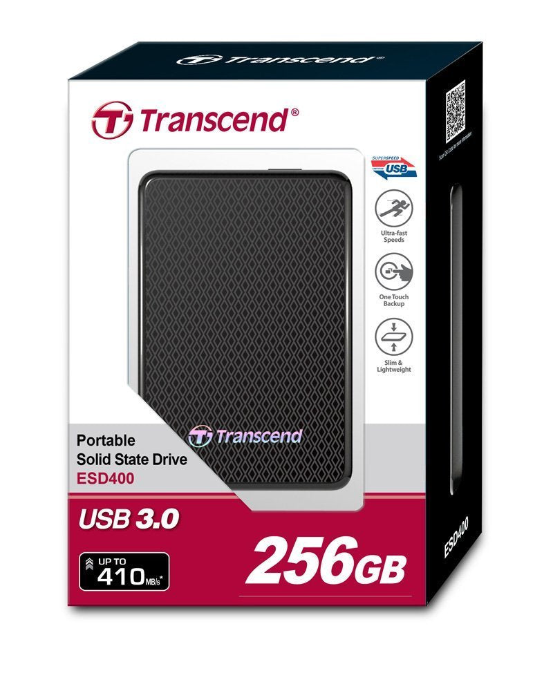 Transcend 256GB External SSD (ESD400 256GB)
