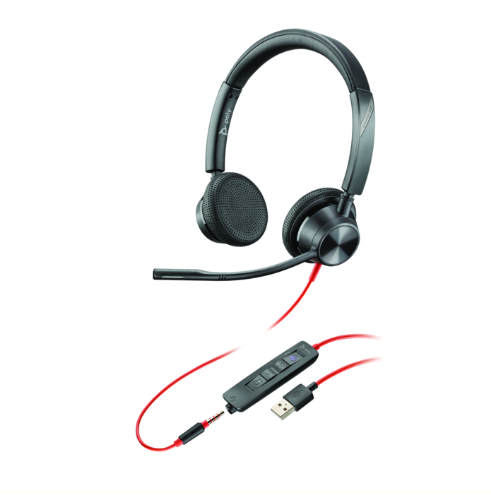 Poly Blackwire 3325 Microsoft Teams Certified USB-A Headset