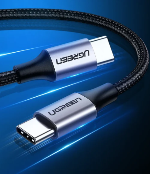 Ugreen USB-C 2.0 Male To USB-C 2.0 Male 3A Data Cable 1M