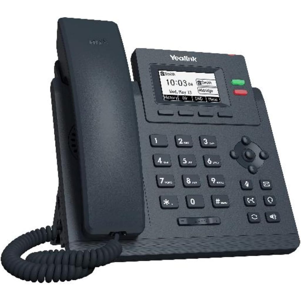 Yealink SIP-T31G IP Corded Desk Landline Phone HD Voice, 5-Way Local Conference, Unified Firmware Power Adapter Included