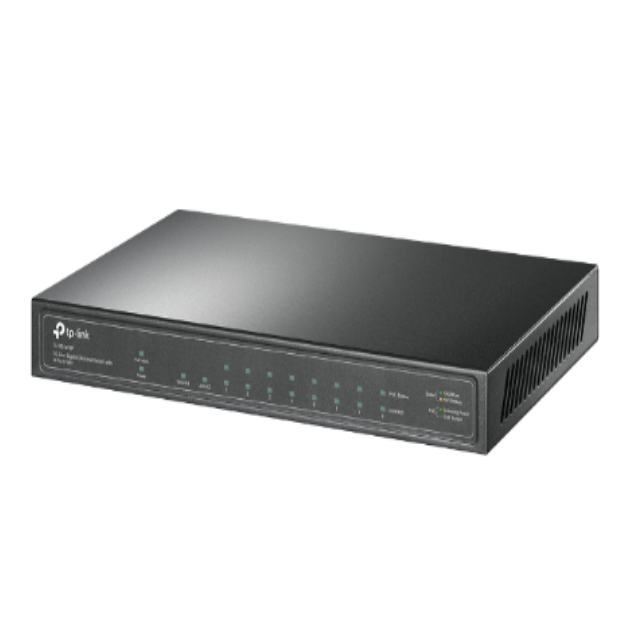 TP-Link TL-SG1210P 10-Port Gigabit Desktop Switch with 8-Port PoE+