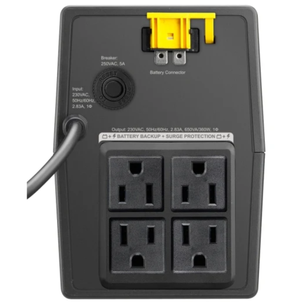 APC Easy UPS BVX 650VA, AVR, 230V BVX650I-PH