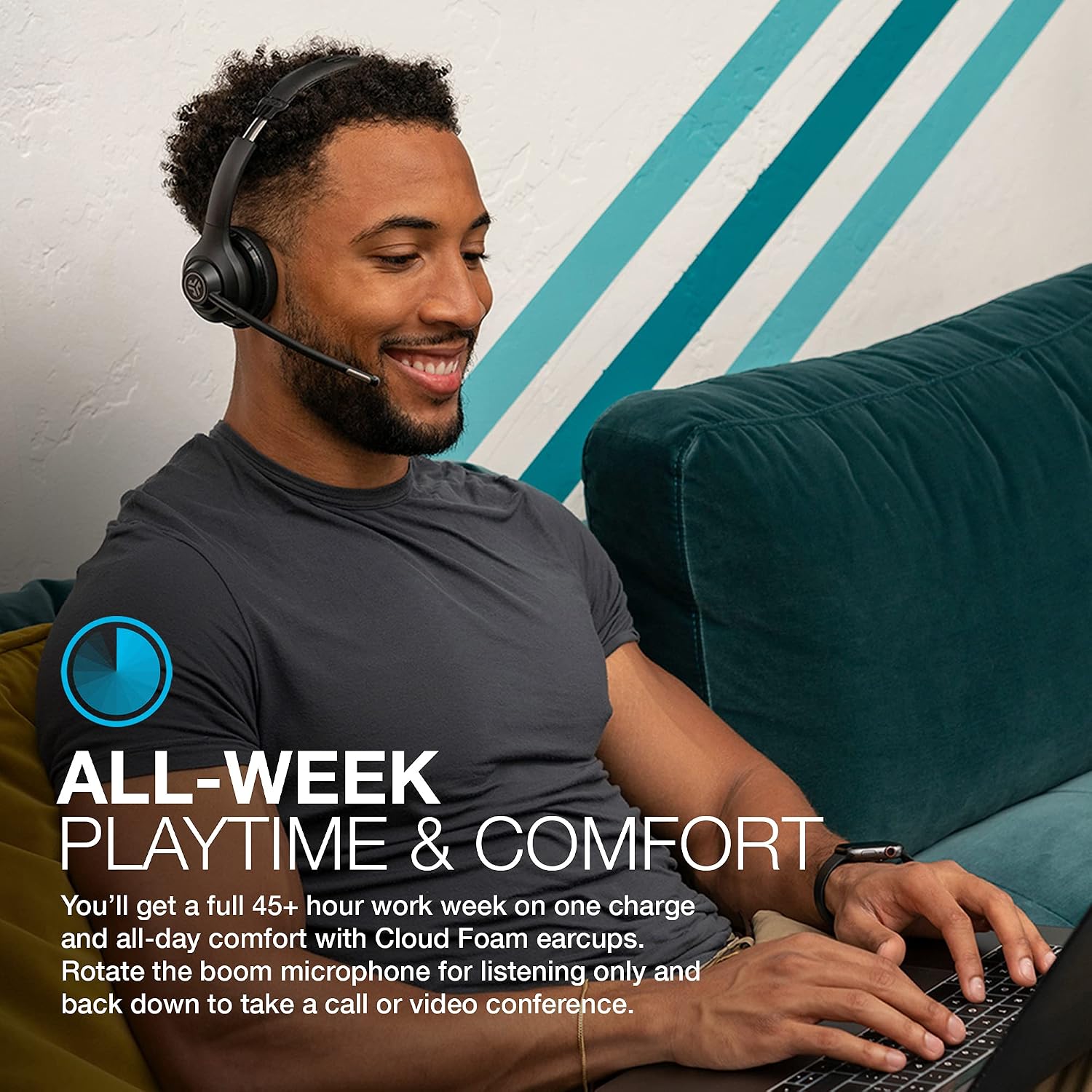 Jlab Go Work Gen 2 Wireless Headphones- Black
