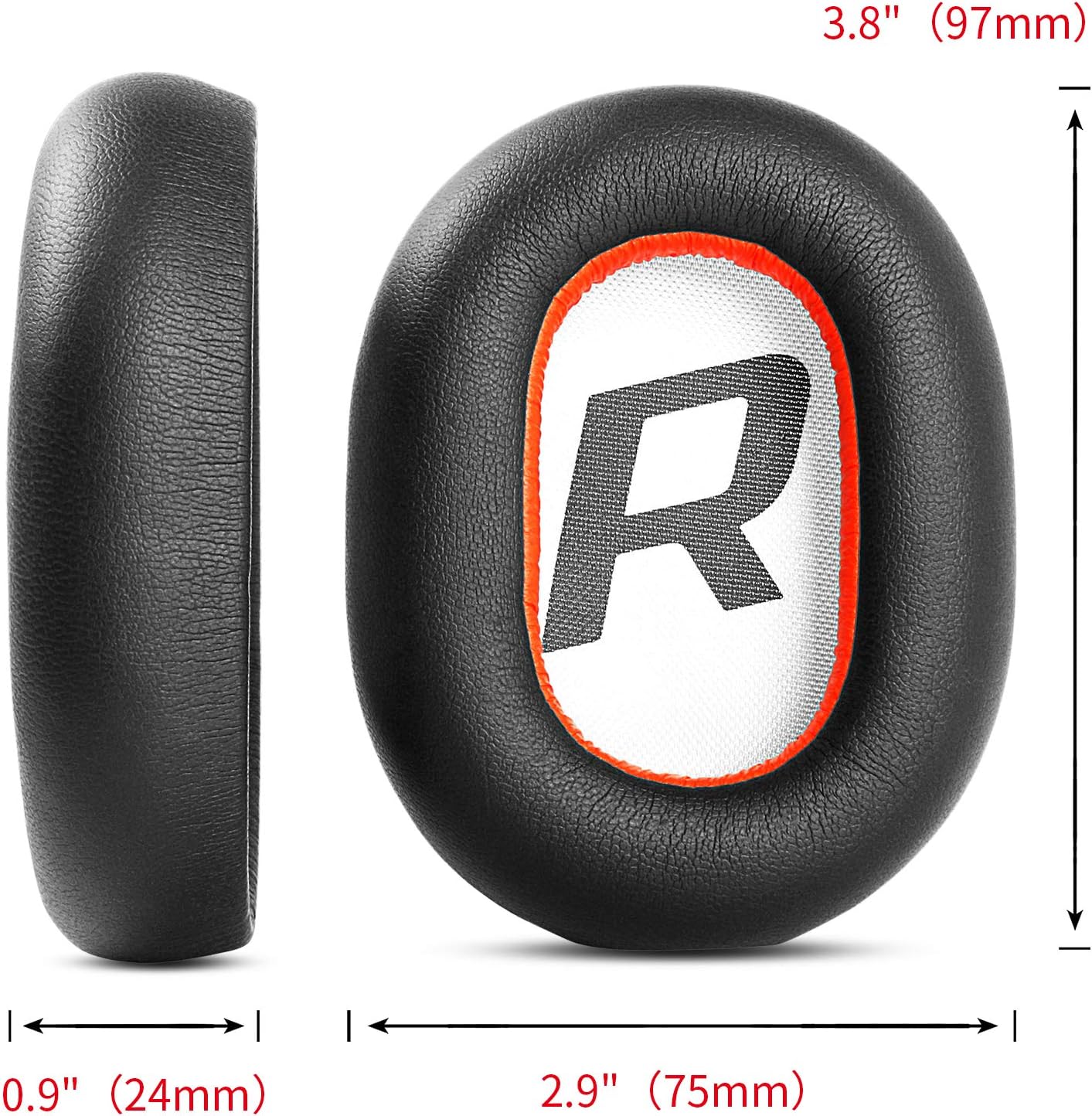 Poly Voyager 8200 Black Leatherette Ear Cushions (2 Pieces)