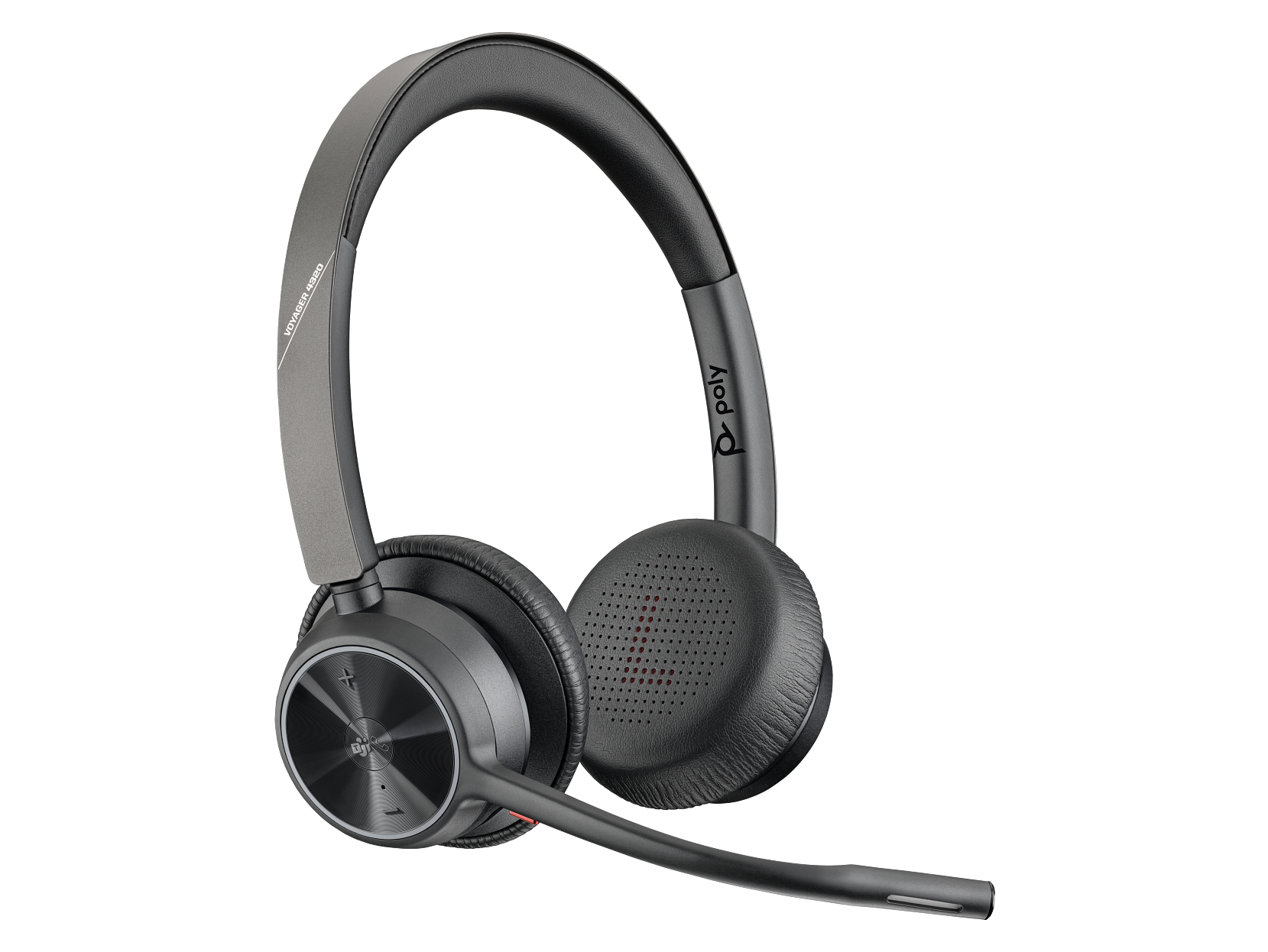 Poly Voyager 4320-M Microsoft Teams Certified Headset with charge stand