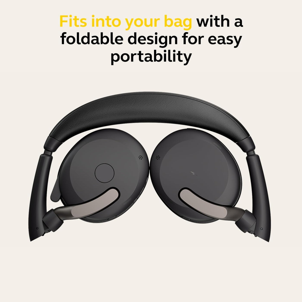 Jabra Evolve2 65 Flex Wireless Headset USB-C - Bluetooth Headphones , Noise-Cancelling ClearVoice Technology & Hybrid ANC