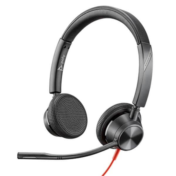 Plantronics Blackwire 3325 UC USB-C with  3.5mm Jack for Mobile/Tablet Connectivity Stereo Headset