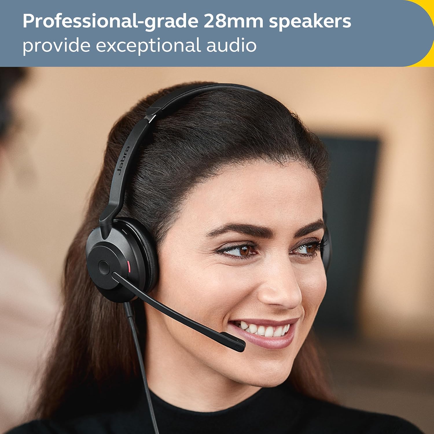 Jabra Evolve2 30 SE UC USB-C/A Stereo Wired Headsets Passive Noise Cancelling Headphones