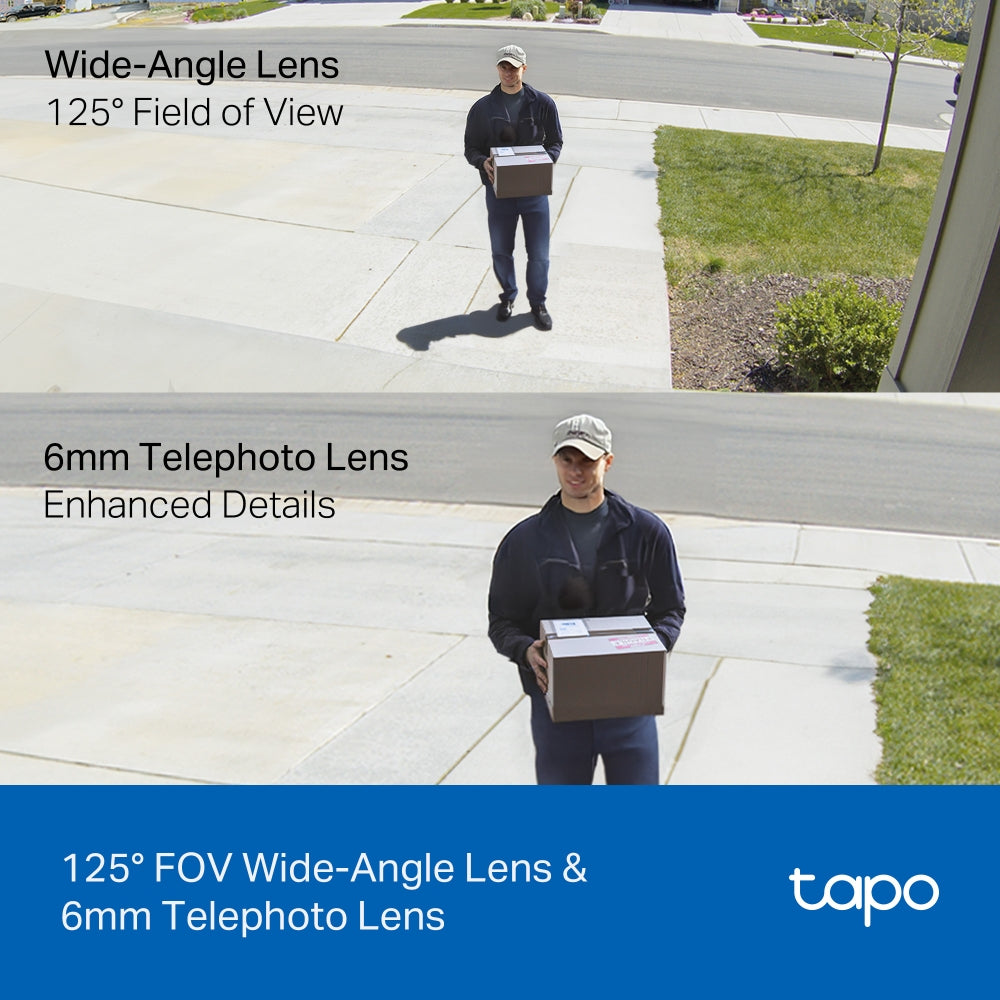 TP-Link Tapo C246D Indoor/Outdoor Dual Lens Pan/Tilt Security Camera
