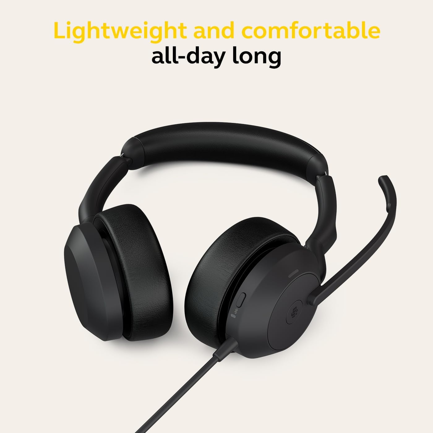 Jabra Evolve2 50 UC USB-A or USB-C/A Wired/Bluetooth Stereo Headset - with AirComfort Technology