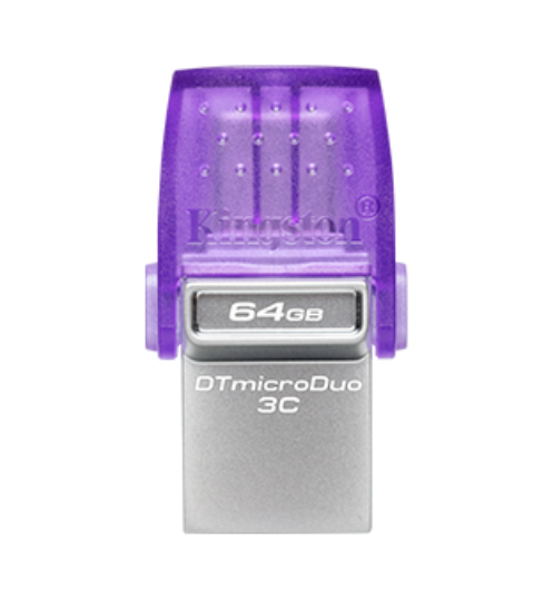 Kingston DataTraveler microDuo 3C 64GB/128GB/256GB USB 3.2 Gen 1 USB Flash Drive