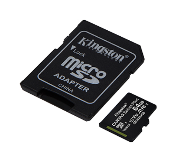 Kingston Canvas Select Plus SD Card MicroSDHC MicroSDXC MicroSD Card with Android A1 Performance Class