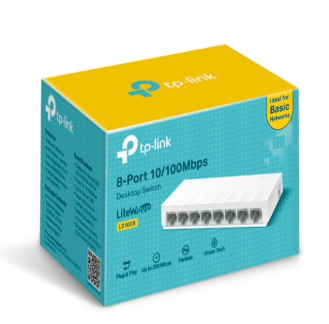 TP-Link LS1008 8-Port 10/100Mbps Desktop Switch