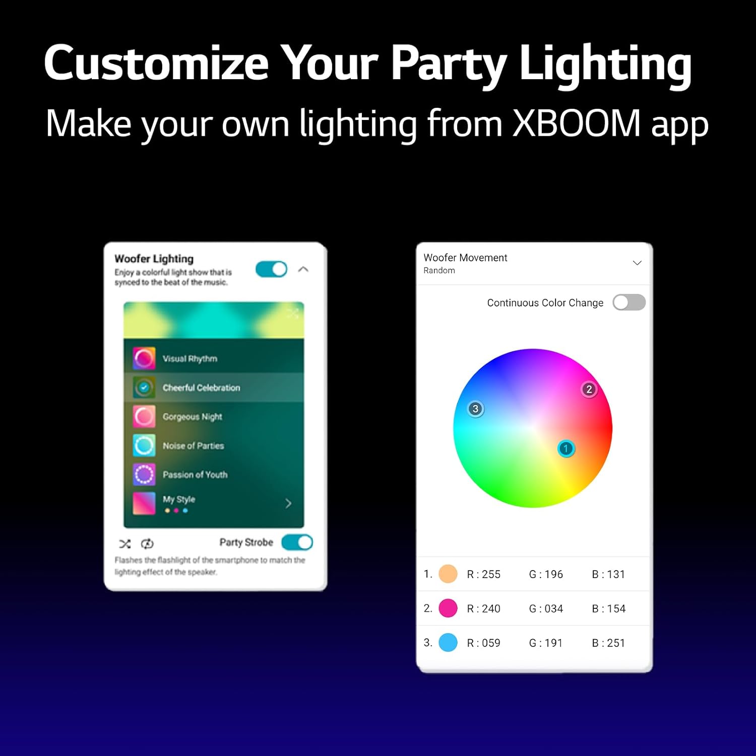LG XBOOM XL5T Multi-Color Ring Lighting Bluetooth Party Speaker Audio System up to 12hrs Battery