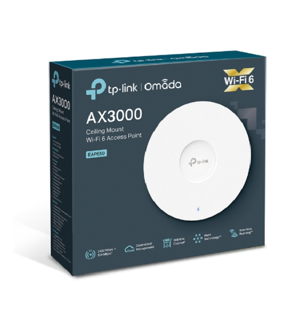 TP-Link EAP650 AX3000 Ceiling Mount WiFi 6 Access Point