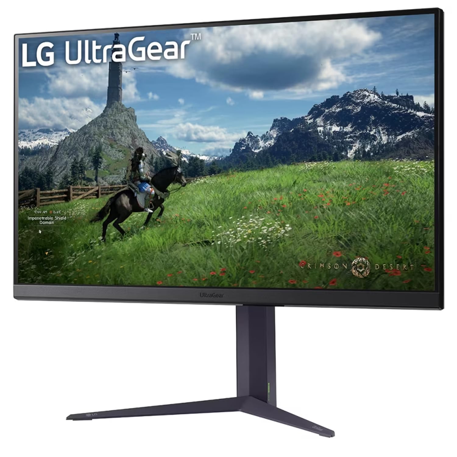 LG 32GS85Q-B 32" QHD (2560x1440) Nano IPS UltraGear Gaming Monitor, 180Hz, 1ms, NVIDIA G-SYNC Compatible, AMD FreeSync, HDR10, Tilt/Height/Pivot Stand, HDMI X 2, Display Port, HP Out