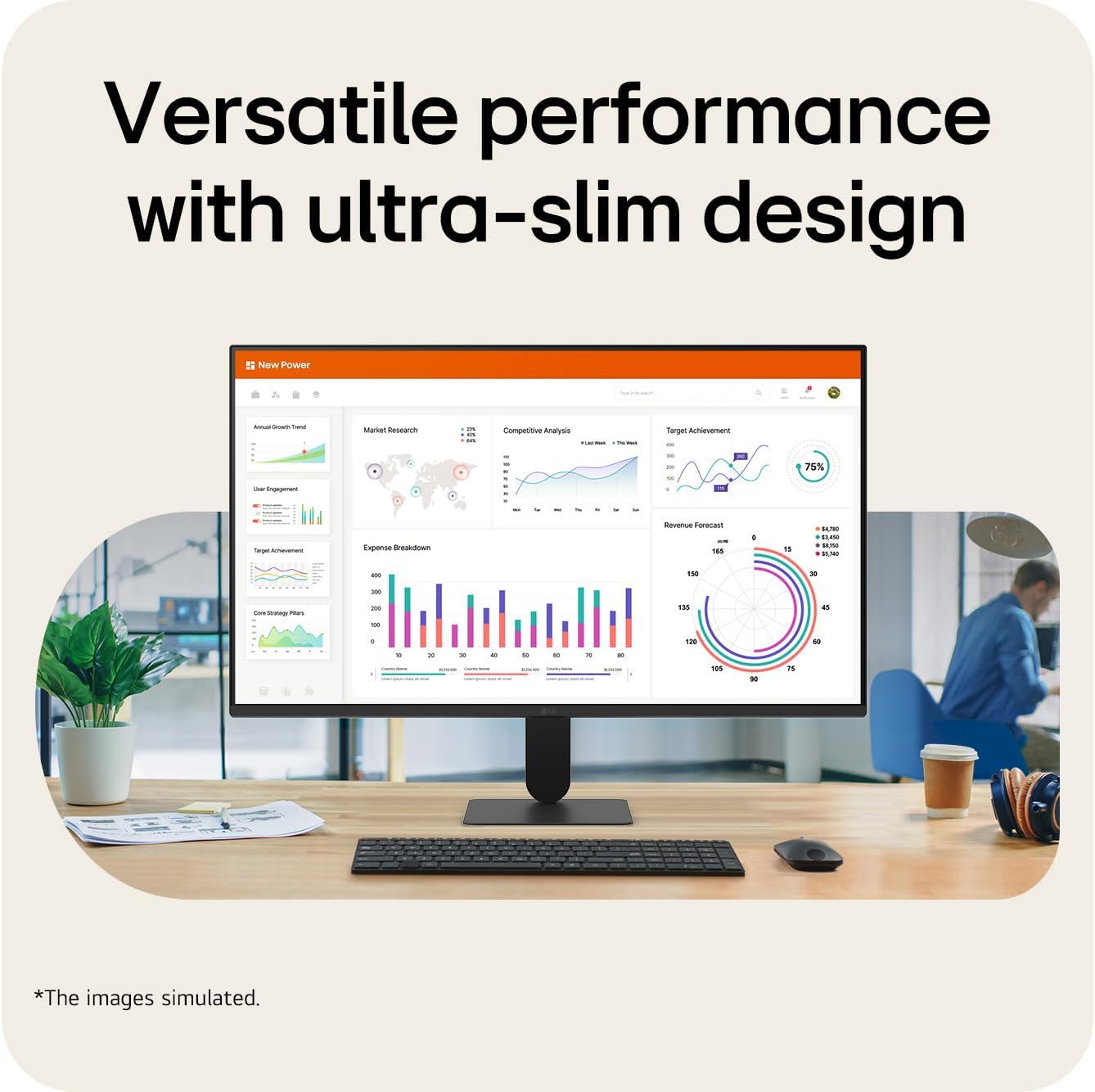 LG 27U411B-B 27" FHD 144Hz IPS Desktop display | sRGB 99%, HDR10, 1ms MBR 5ms GtG, AMD FreeSync, Tilt adjustment, HDMI, D-Sub, Black