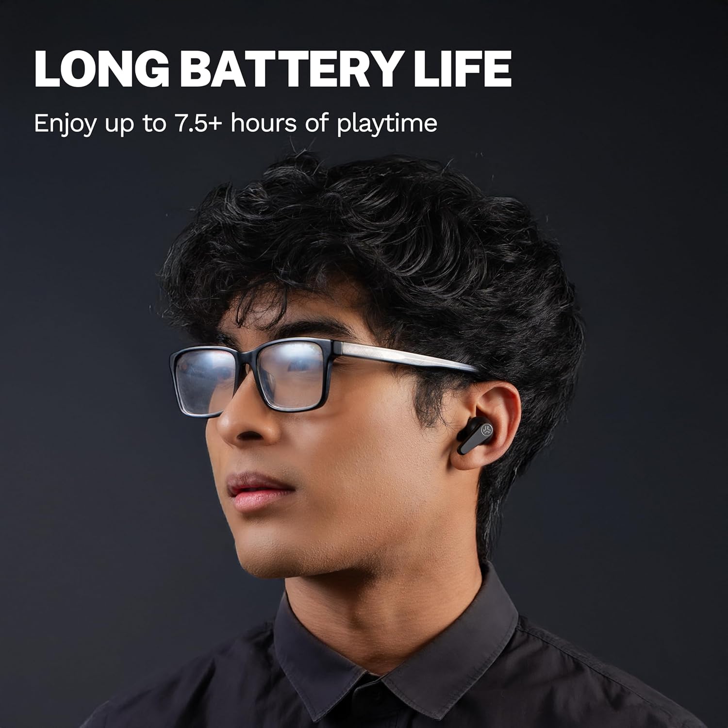 JLab Go Pods ANC True Wireless Bluetooth Earbuds & Charging Case, Black, Hybrid Active Noise canceling + Be Aware for Safe Listening, 26+ Hours Total Playtime, Clear Calls, Custom Sound via App