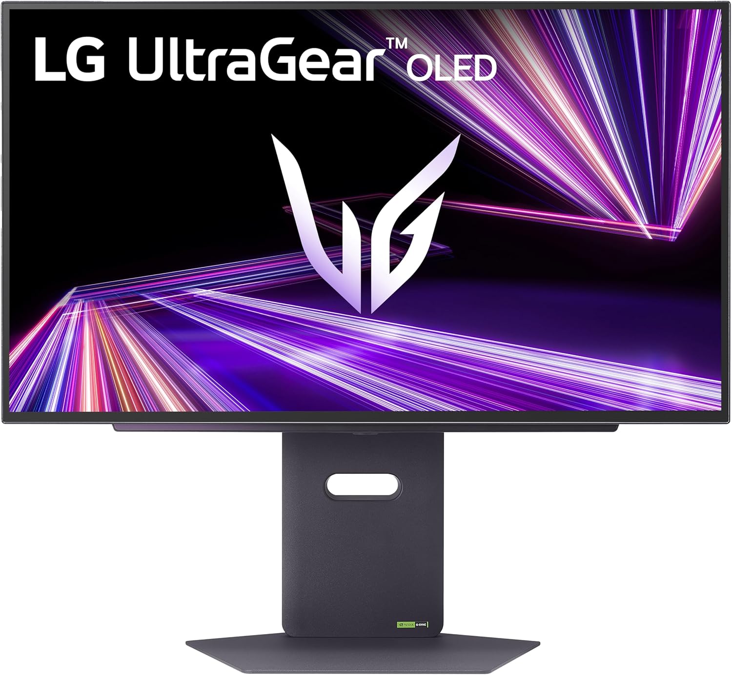 LG 27GX790A-B 27" UltraGear OLED Gaming Monitor QHD 1440p 480Hz, 0.03ms, DisplayPort 2.1, True Black 400, NVIDIA G-Sync, AMD FreeSync Premium Pro, HDMI, USB, Tilt/Height/Swivel/Pivot Stand, Black
