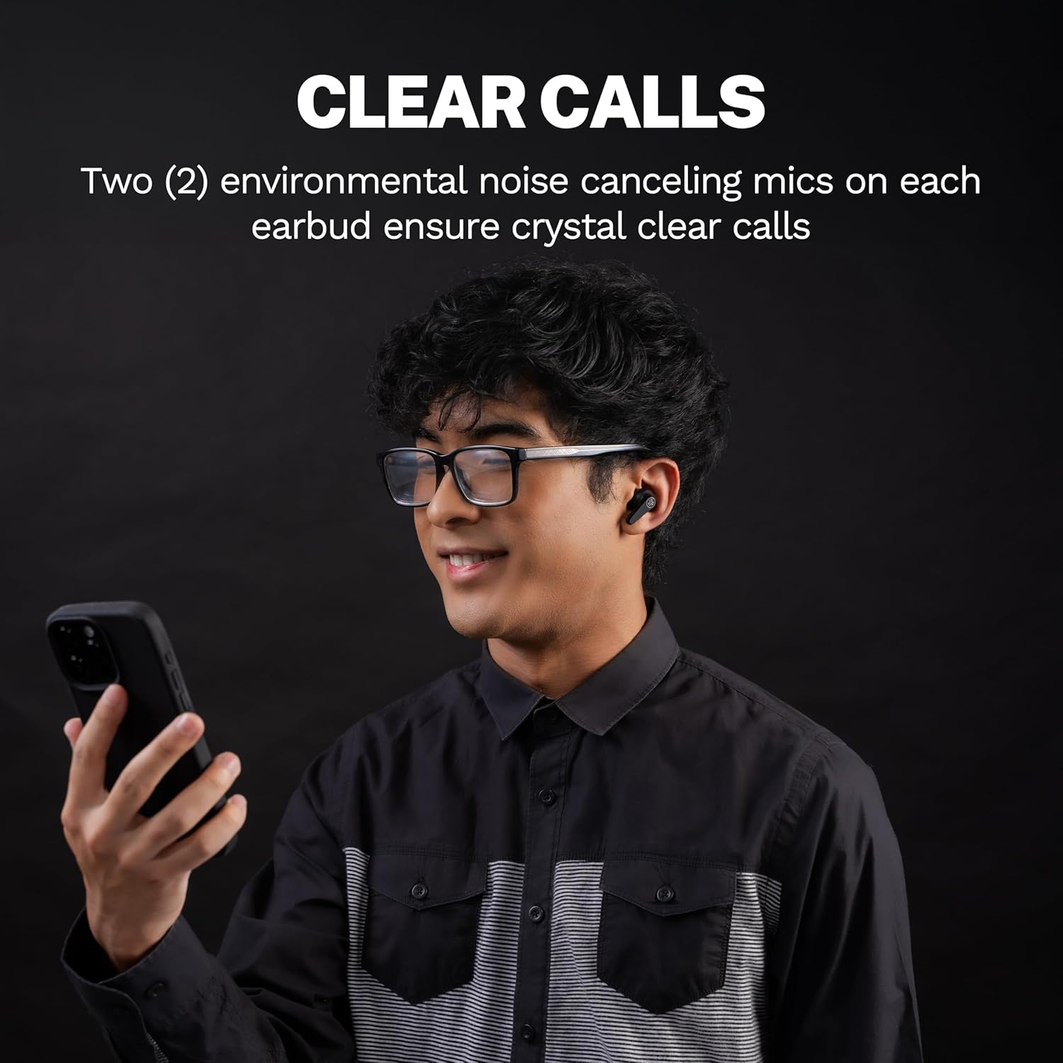 JLab Go Pods ANC True Wireless Bluetooth Earbuds & Charging Case, Black, Hybrid Active Noise canceling + Be Aware for Safe Listening, 26+ Hours Total Playtime, Clear Calls, Custom Sound via App