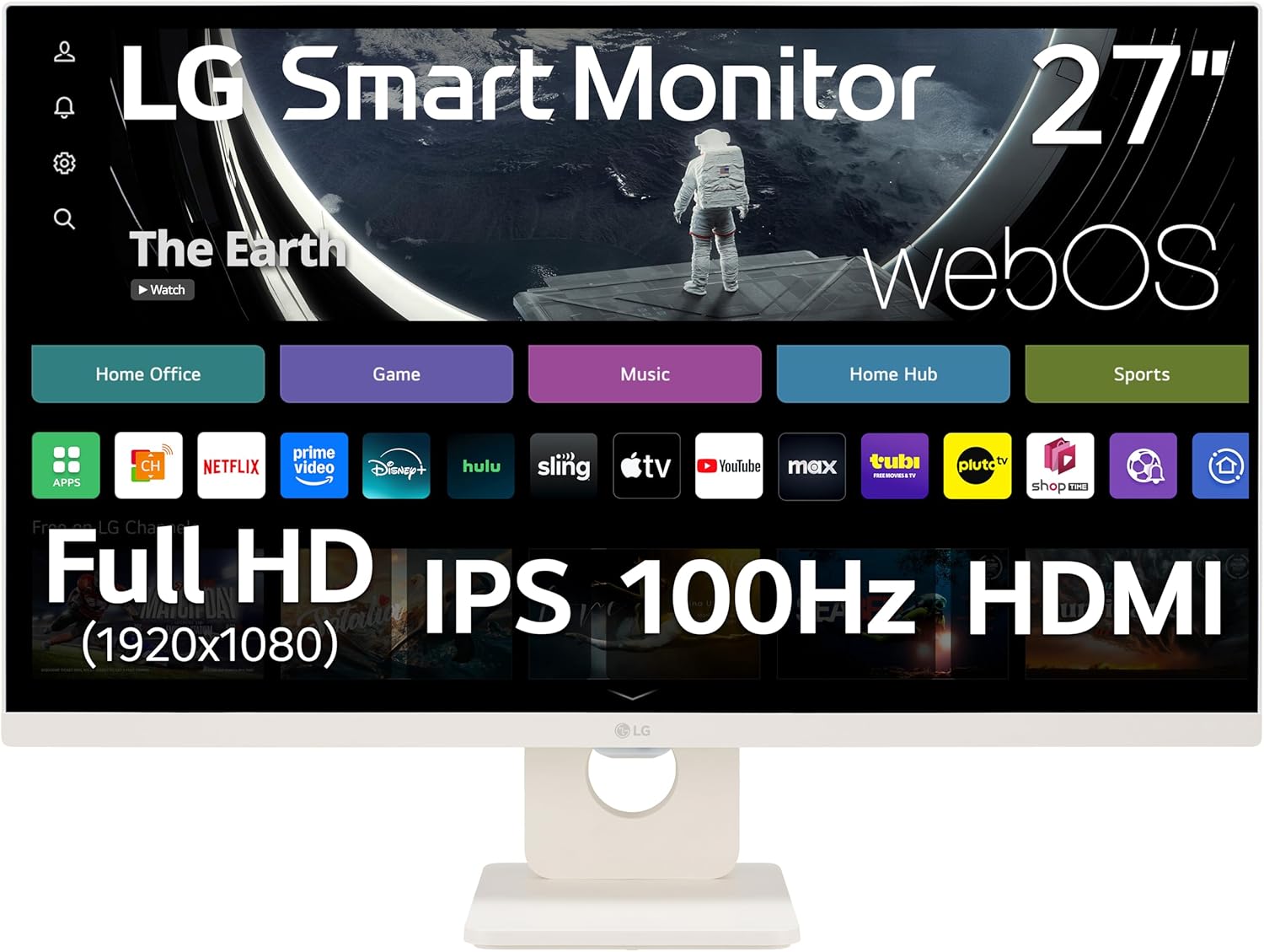 LG 27U511SA-W  27'' Full HD IPS MyView Smart Monitor with webOS