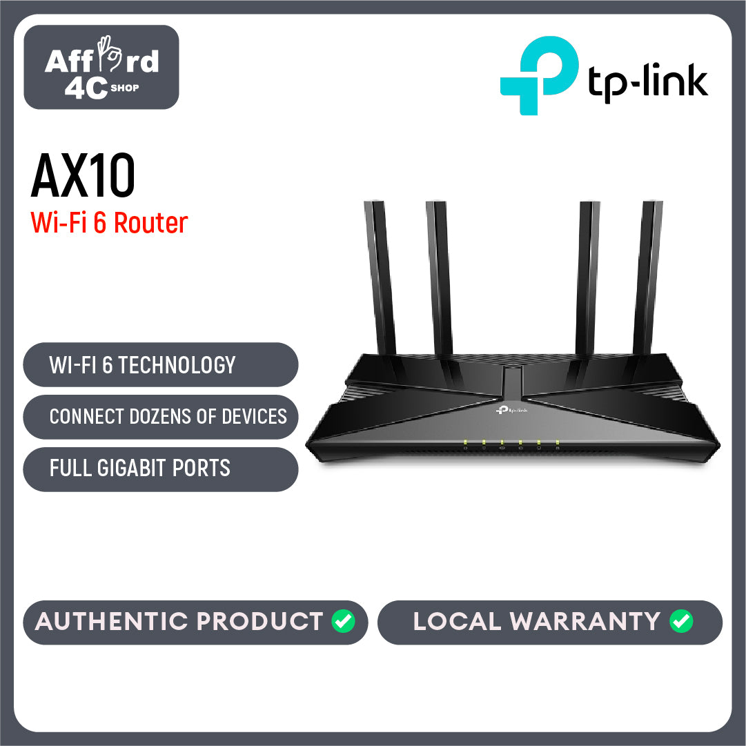 TP-Link Archer AX10 AX1500 Wi-Fi 6 Gigabit Router WiFi 6 WiFi Router Wireless Router