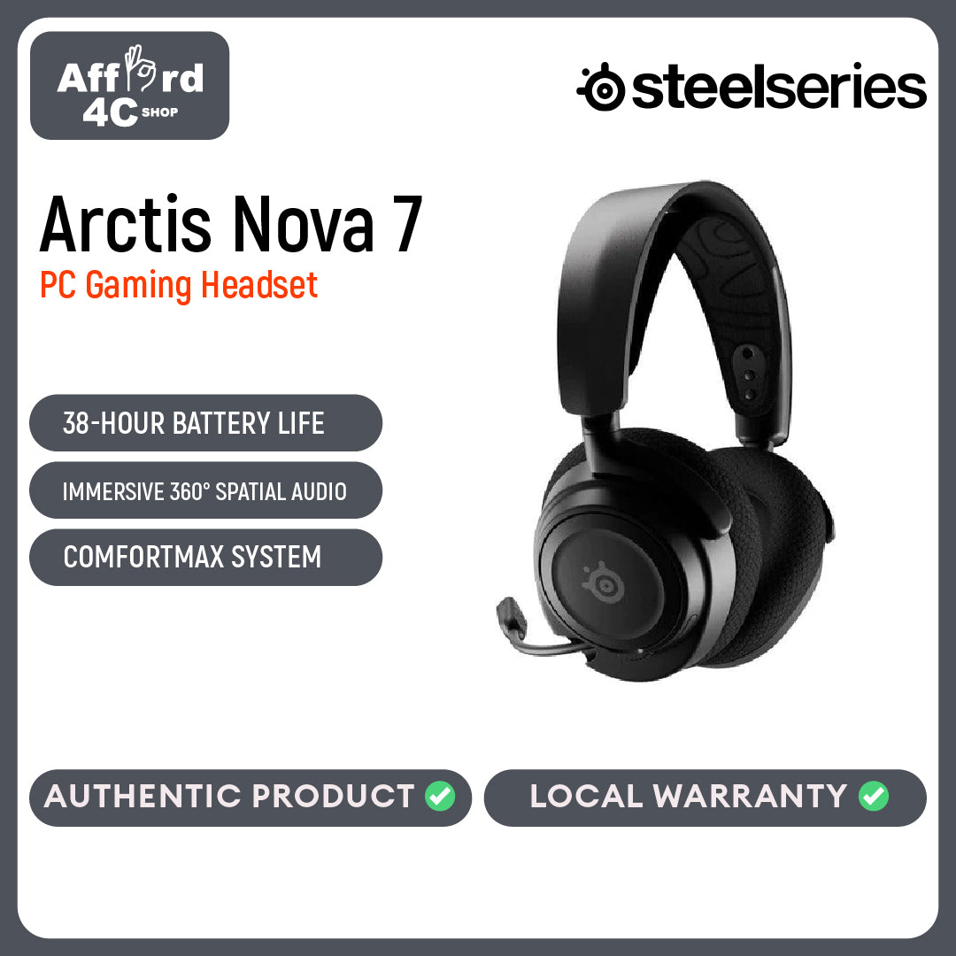 SteelSeries 61553 Arctis Nova 7 Headset BK