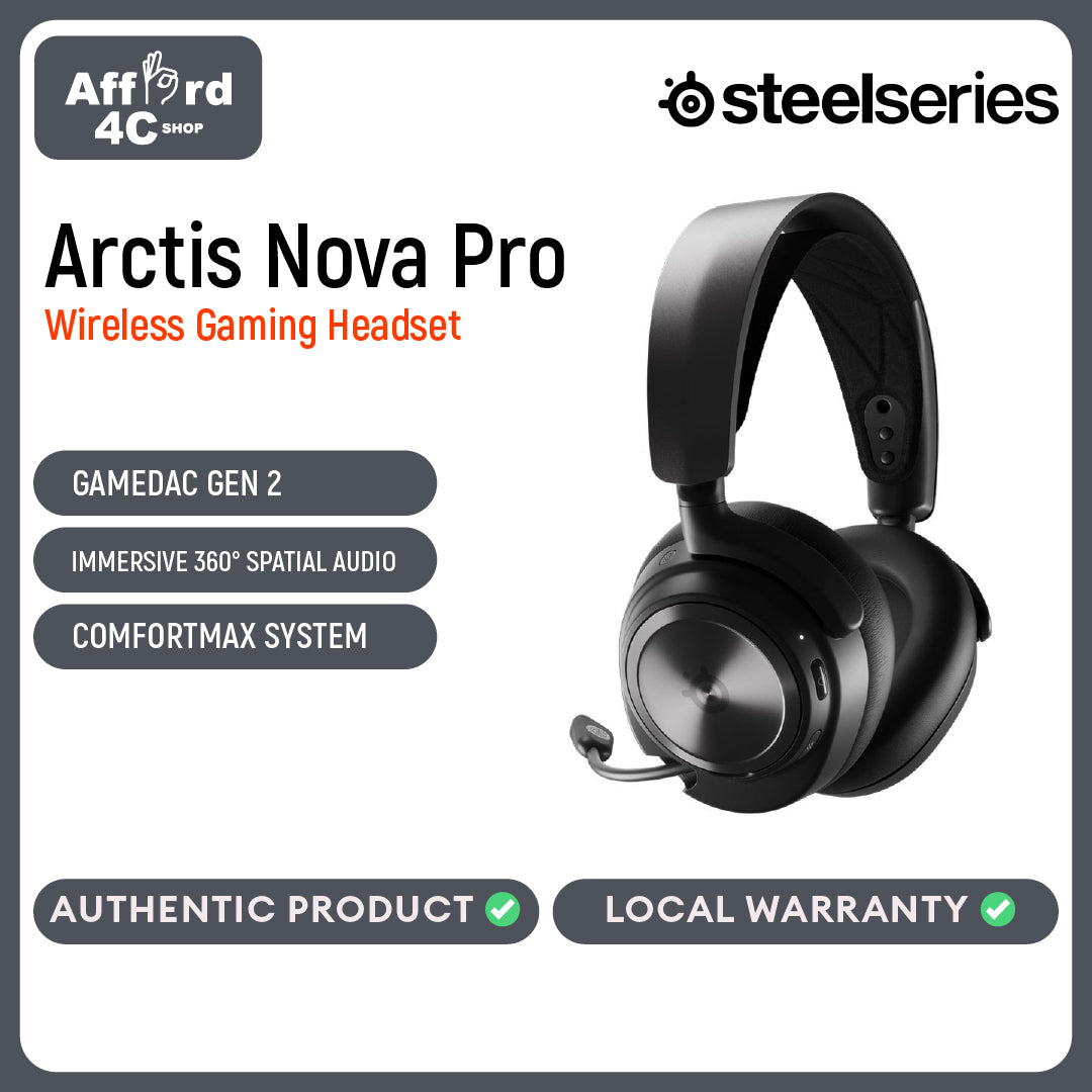 SteelSeries 61520 Arctis Nova Pro Wireless Headset BK