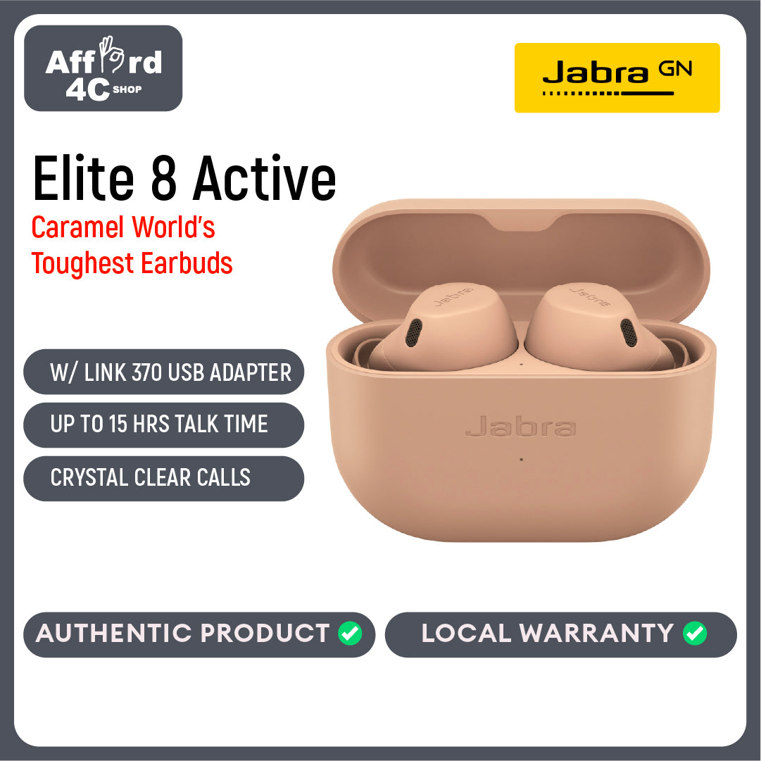 Jabra Elite 8 Active True Wireless Earbuds - Bluetooth Earphones Sports Earbuds