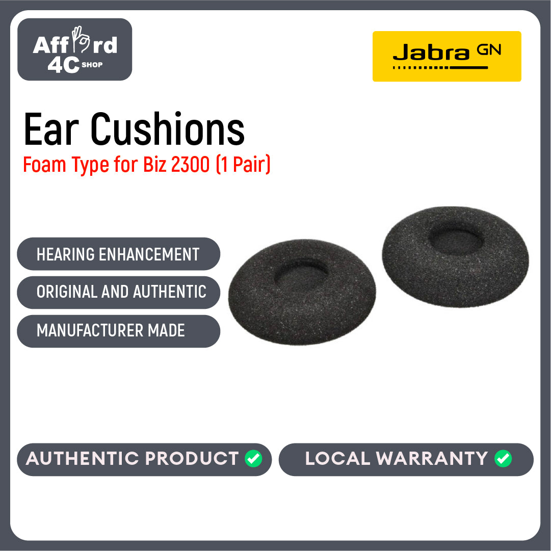 Jabra Ear Cushions for Biz 2300 Foam - 1 Pair