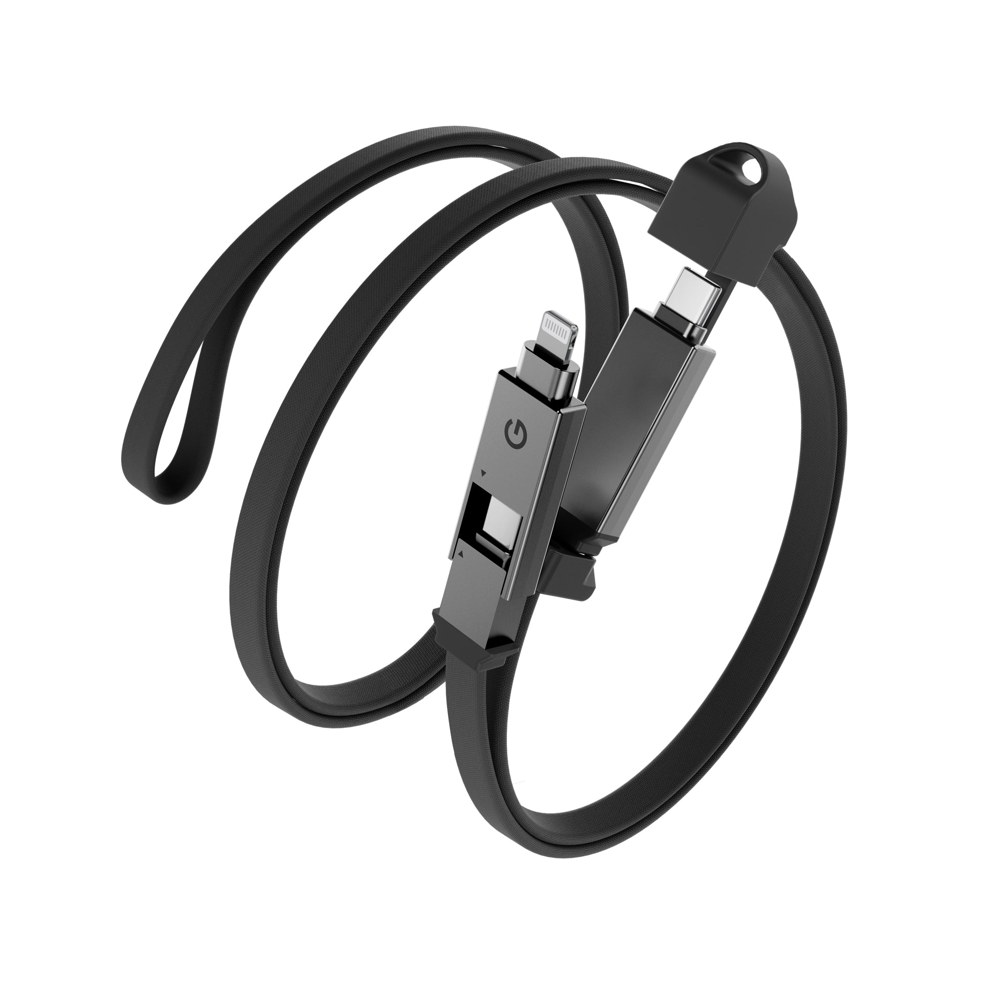 Energea Sheath 2-In-1  C To C + Lightning Cable, 480Mbps, 60W, 1M -Gun