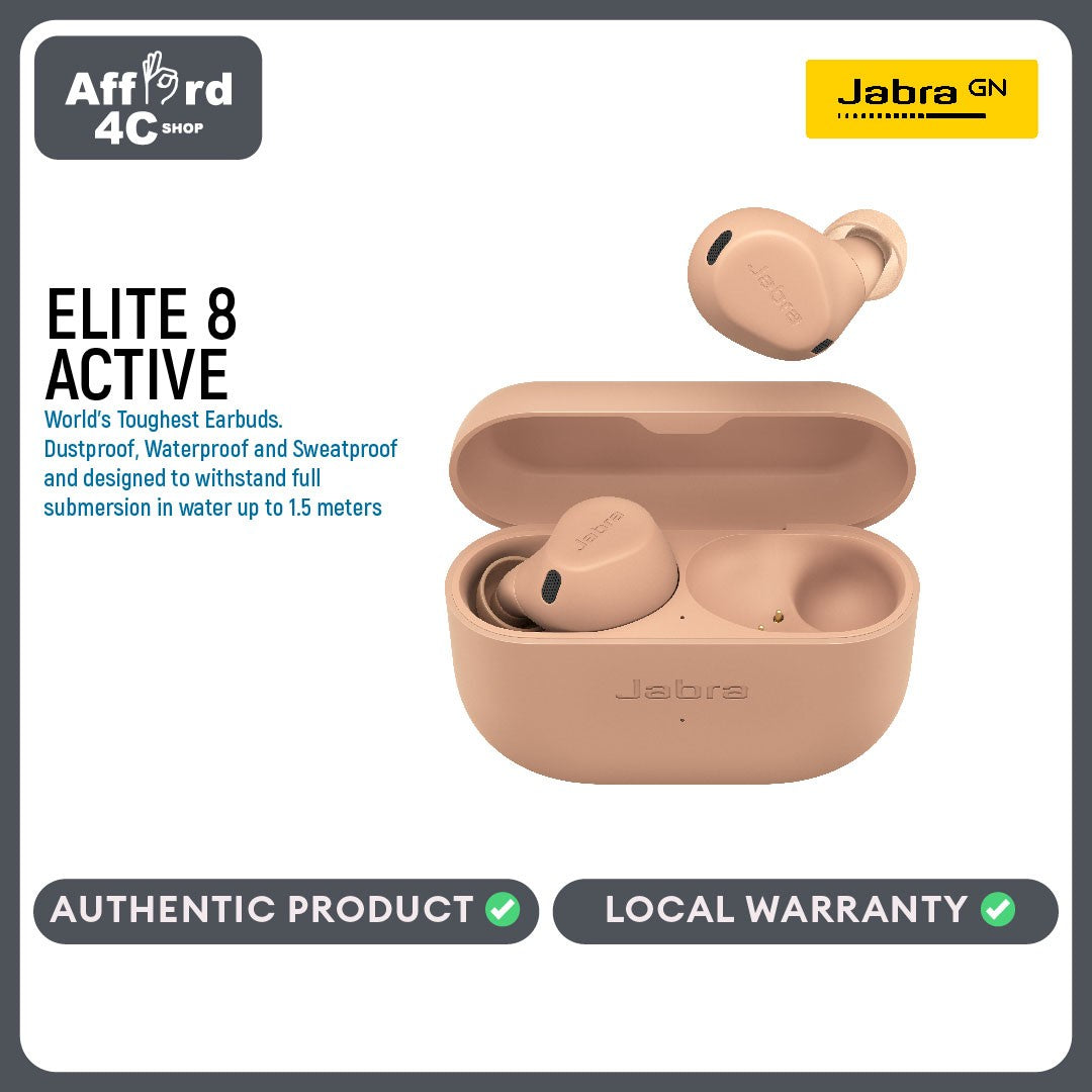 Jabra Elite 8 Active True Wireless Earbuds - Bluetooth Earphones Sports Earbuds