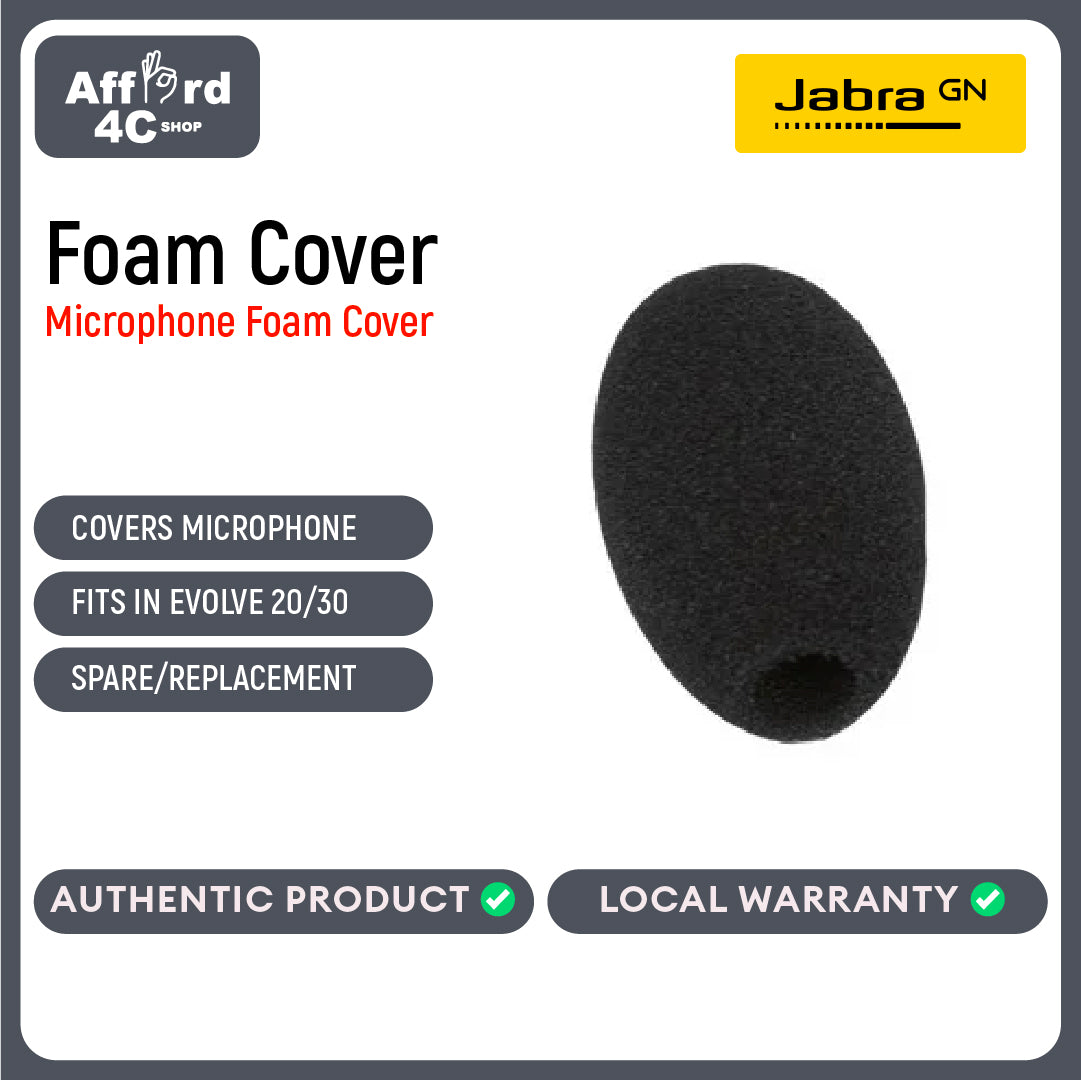 Jabra Microphone Foam Cover - fits in Evolve 20/30 Biz 1100/1500