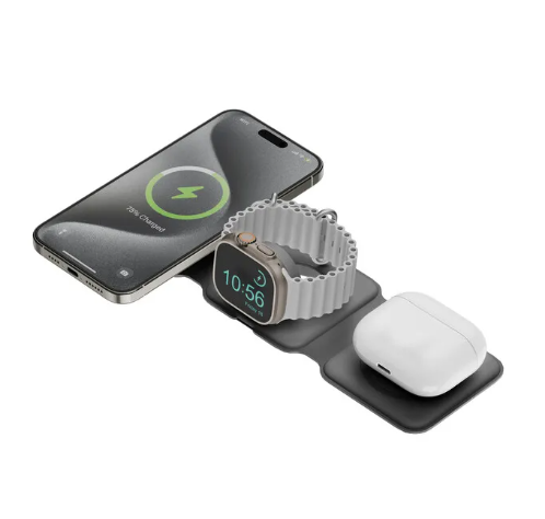 Bazic by Energea GoMag Trio 3-in-1 Foldable Wireless Charging Pad