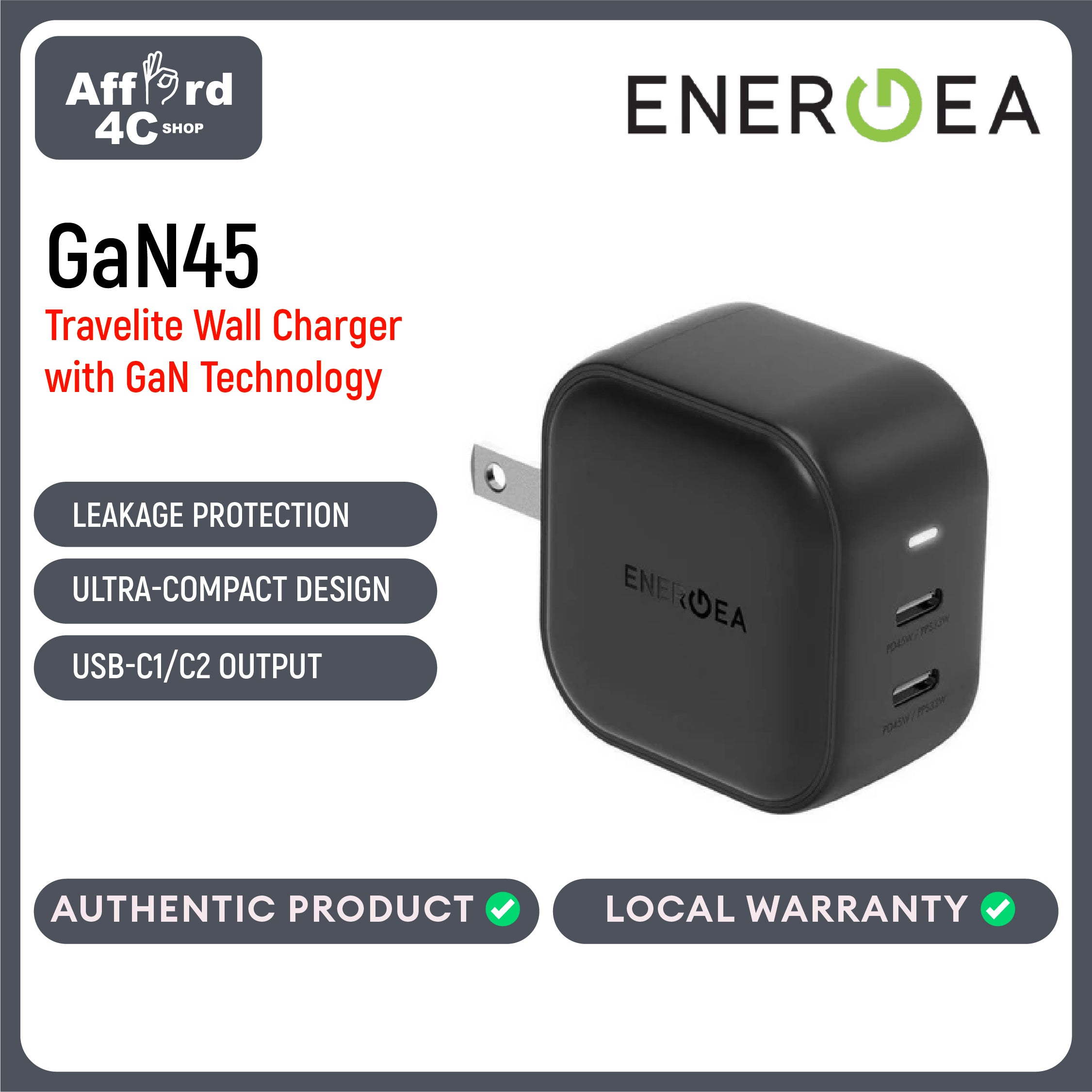 Energea Travelite GaN45