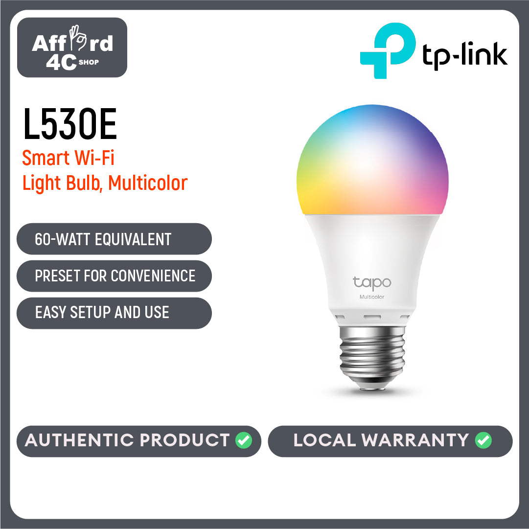 Tapo L530E Smart Wi-Fi Light Bulb, Multicolor