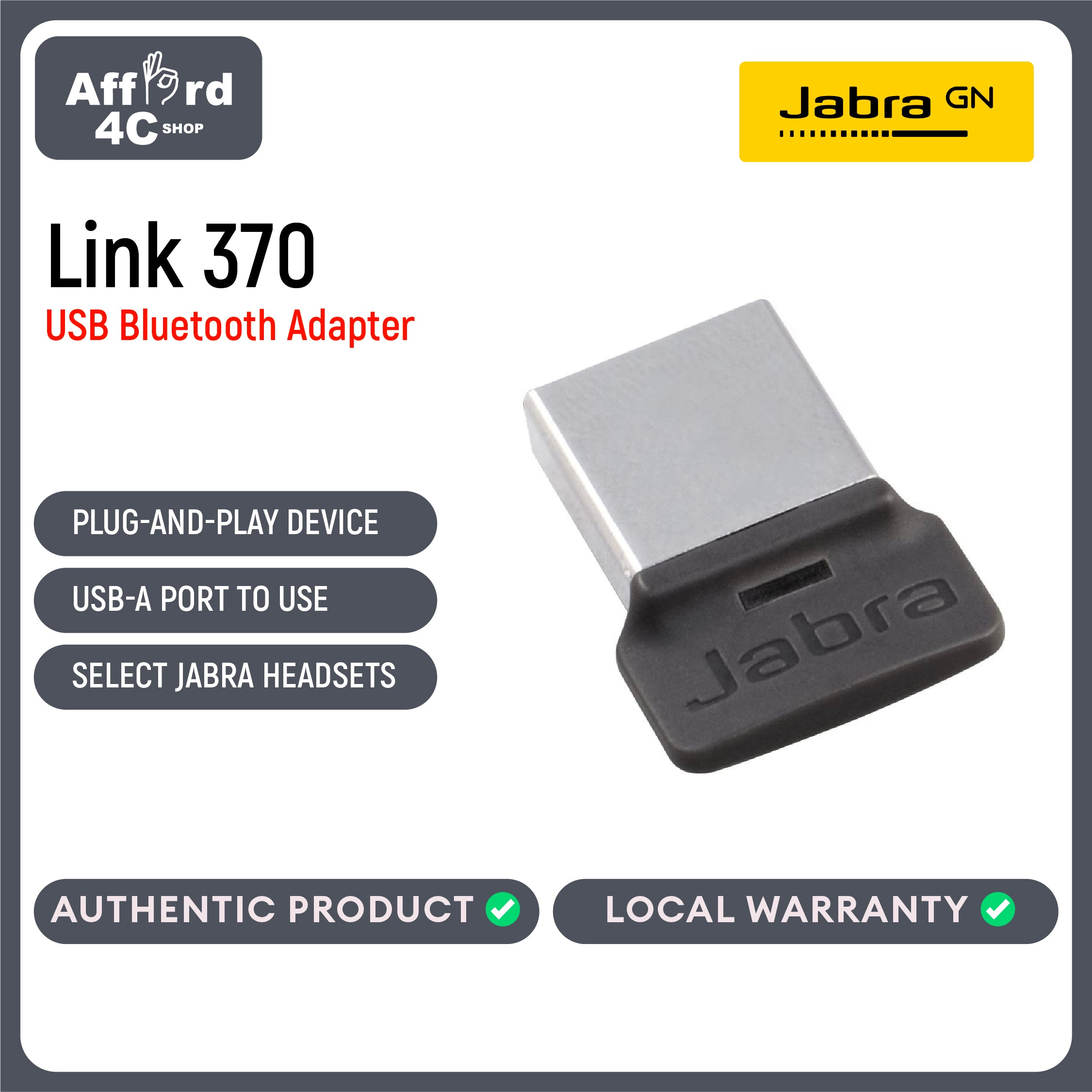 Jabra Link 370 USB Adapter