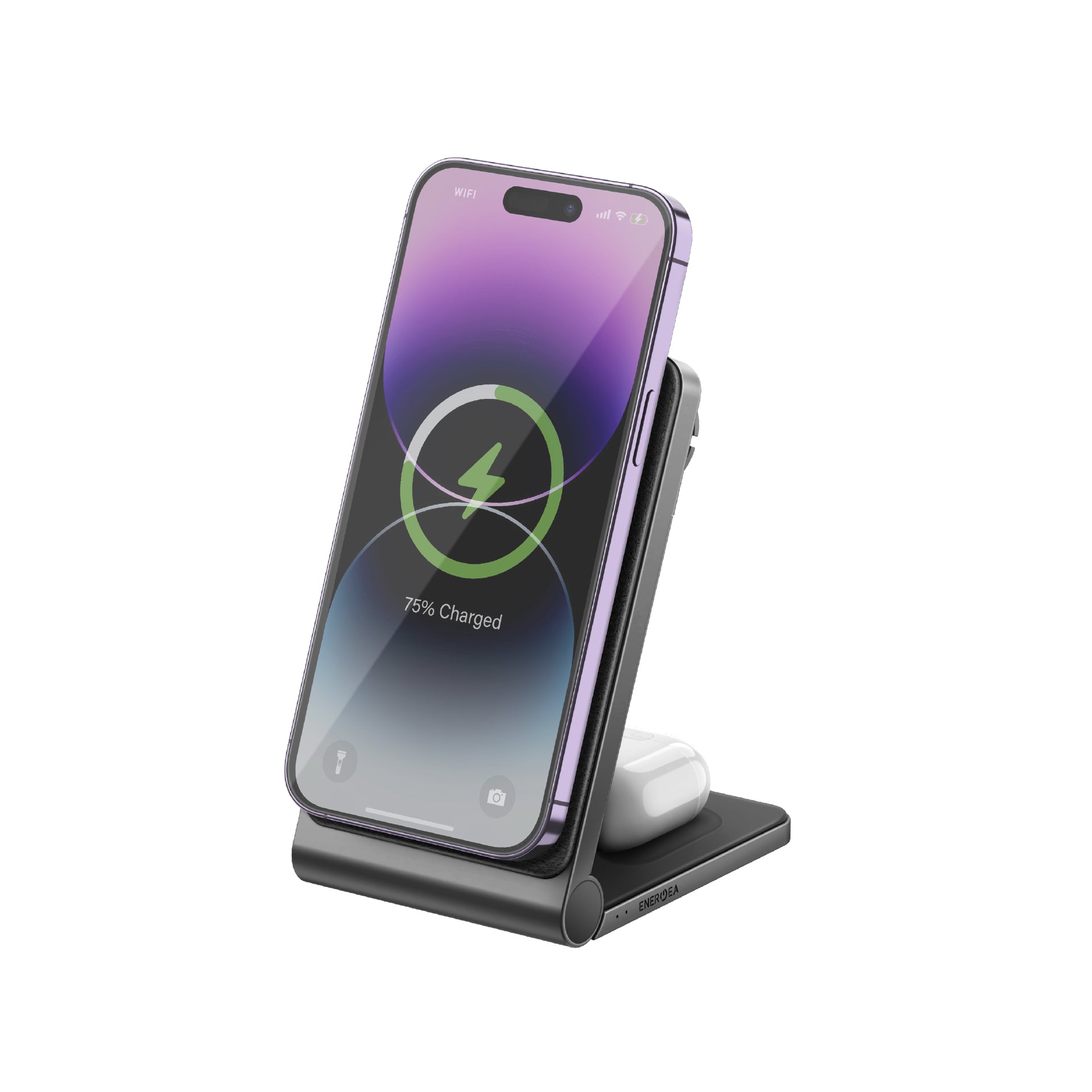 Energea MagTrio 3-In-1 MagSafe Compatible Wireless Charging Stand