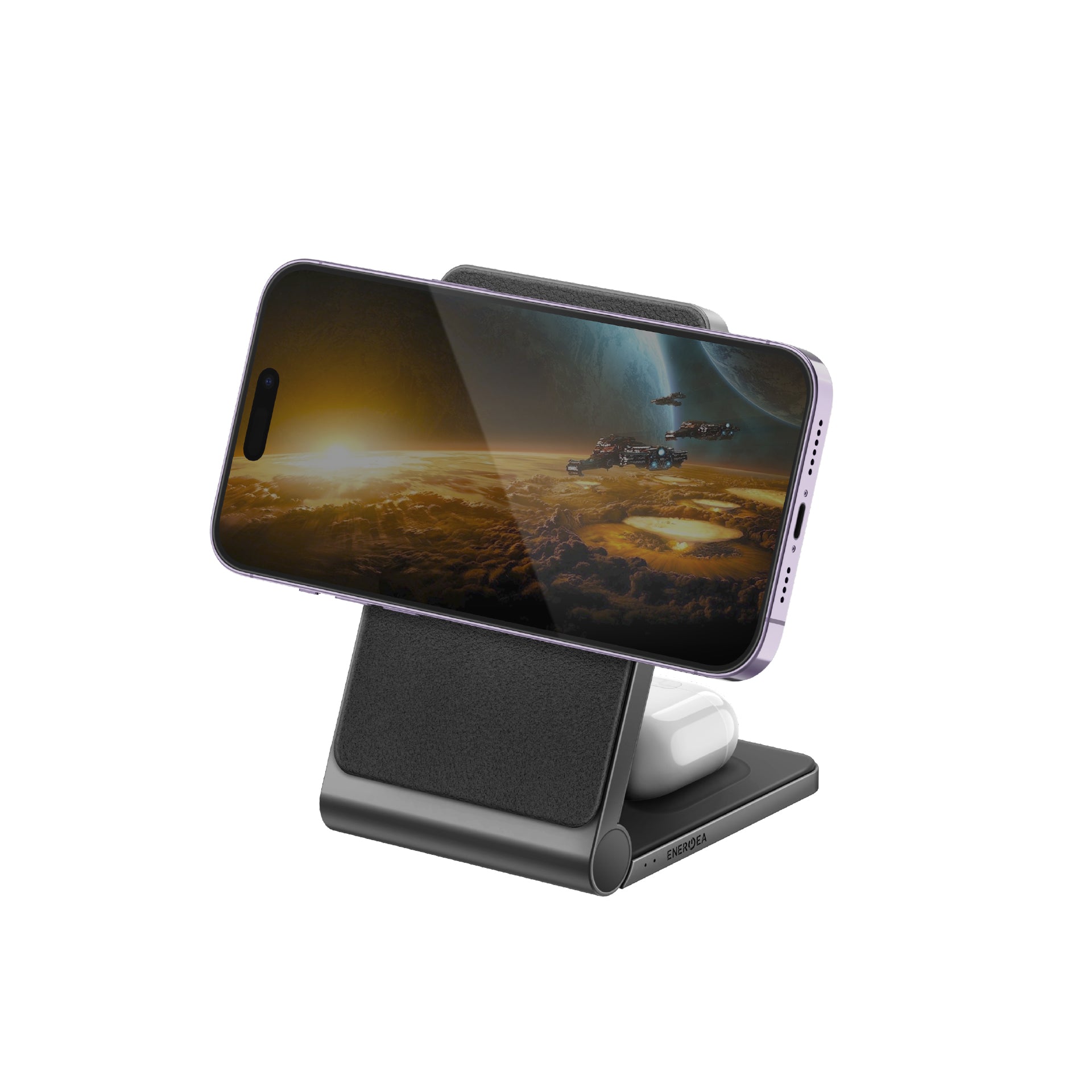 Energea MagTrio 3-In-1 MagSafe Compatible Wireless Charging Stand