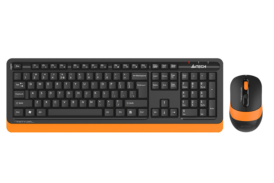 A4tech FG1010 Fstyler 2.4G Power-Saving Wireless Keyboard and Mouse Combo Set - Grey