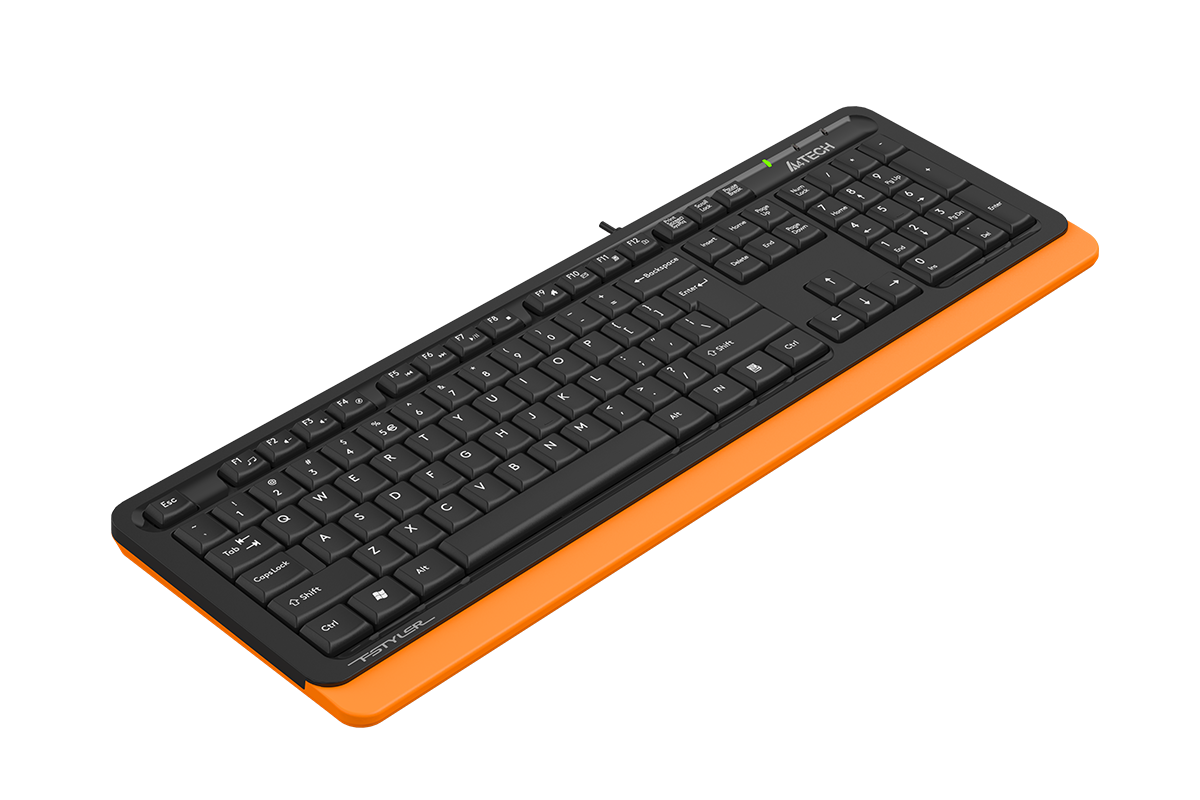 A4Tech Fstyler FK10 Sleek Multimedia Comfort Wired USB Keyboard