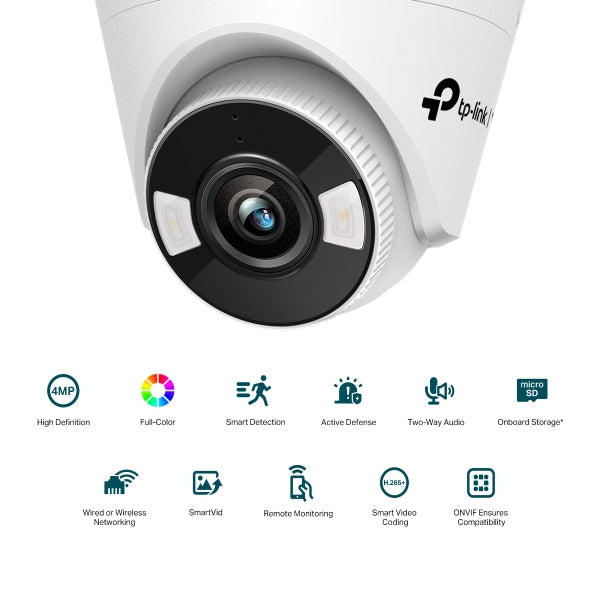 TP-Link VIGI C440-W 4MP Full-Color Wi-Fi Turret Network Camera
