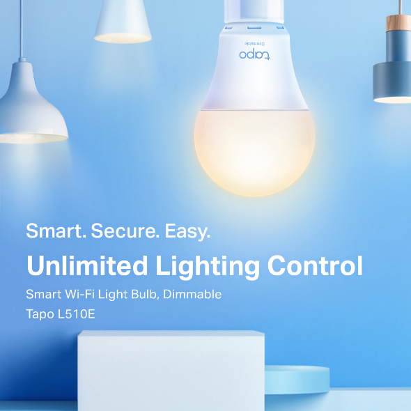 Tapo L510E Smart Wi-Fi Light Bulb, Dimmable