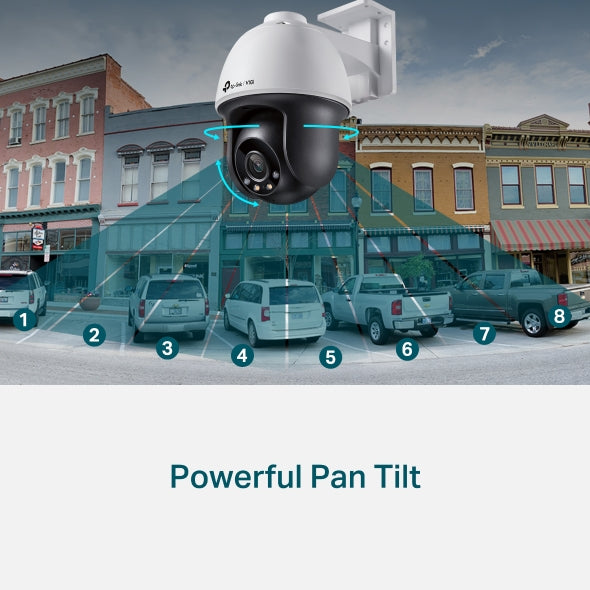 TP-Link VIGI C540 VIGI 4MP Outdoor Full-Color Pan Tilt Network Camera